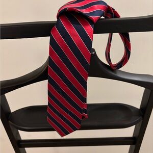 Saddlebred Red and Navy Striped Tie